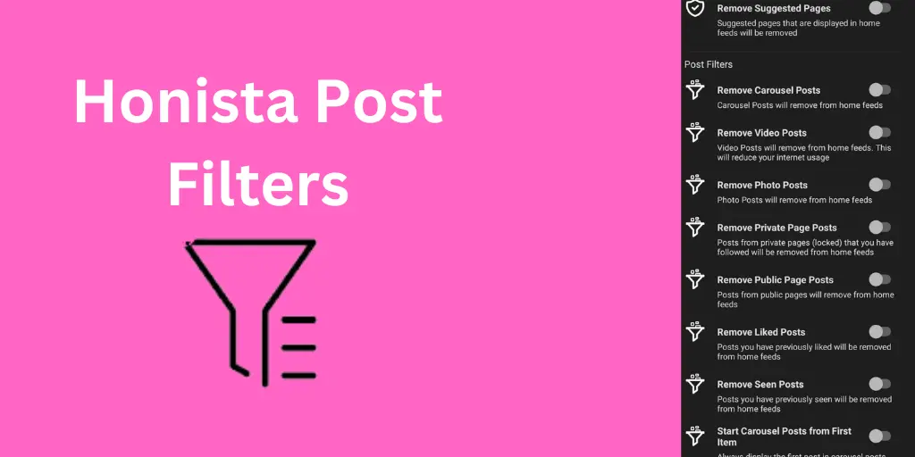 Honista Post Filters